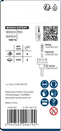 Bosch EXPERT Plaatmetaal Gatenzaag 25 x 5 mm.
