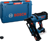 Bosch accu-spijkerpistool met draagtas.