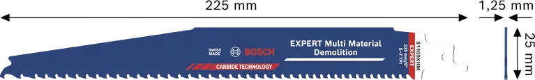 Bosch EXPERT Multi Material Demolition S1169XHM zaagblad.