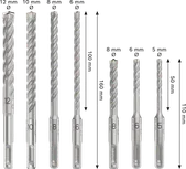 Bosch PRO SDS plus-5X hamerboorbitset, 7-delig.