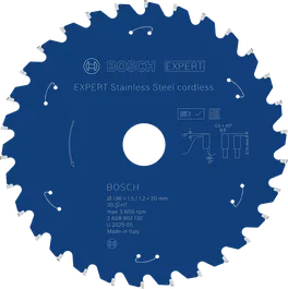 Bosch EXPERT accu-cirkelzaagblad van roestvrij staal.