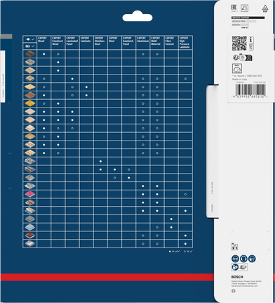 Bosch EXPERT cirkelzaagblad voor gelamineerd plaatmateriaal 250 x 3,2/2,2 x 30 mm T48 verpakking.