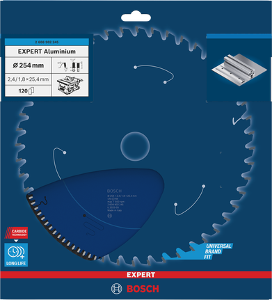 Bosch Expert Aluminium 254 mm cirkelzaagblad.