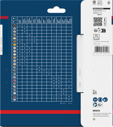 Bosch Expert Hogedruklaminaat 165 x 2,6/1,6 x 20 mm T48 mes verpakking.
