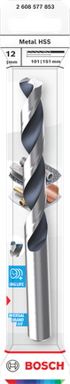 Bosch 12 mm metaal HSS-spiraalboor.