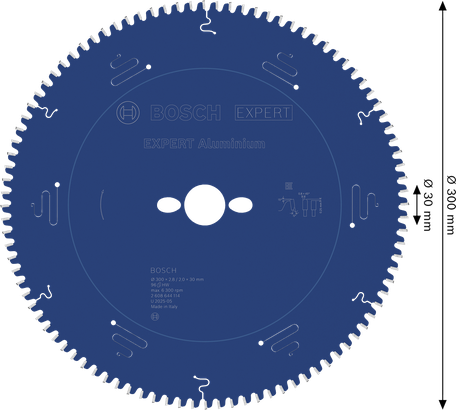 Bosch EXPERT aluminium cirkelzaagblad, diameter 300 mm.