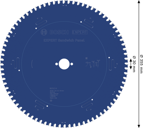 Bosch EXPERT Sandwichpaneel cirkelzaagblad, 355 mm.