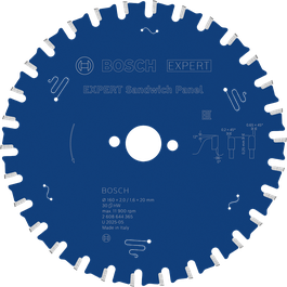 Bosch EXPERT Sandwichpaneel cirkelzaagblad, 160 mm.