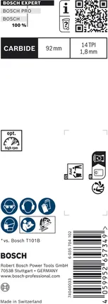Bosch EXPERT Laminate Clean T128BHM Decoupeerzaagblad hardmetaal 92mm.