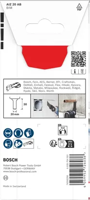 Bosch multi-materiaal zaagblad AIZ 20 AB 20×30 mm.
