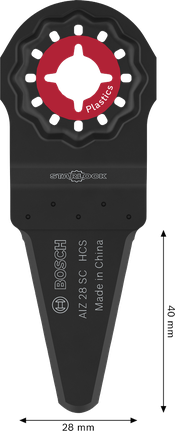 Bosch AIZ 28 SC Starlock kunststof snijblad 28x40mm.