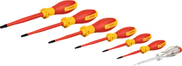 Bosch VDE schroevendraaierset TX 7-delig voor werkzaamheden tot 1000V.
