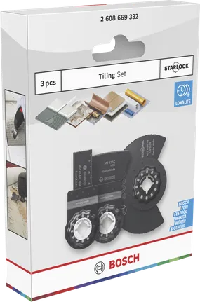 Bosch tegelzaagset 3-delig.