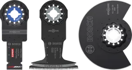 Bosch Hardhout- en Metaalset 3 stuks Starlock-messen.