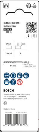 Bosch opspandoorn en centreerboor voor 14-30 mm gatzagen.