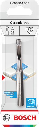 Bosch keramische natboor 8 mm voor het boren in tegels.
