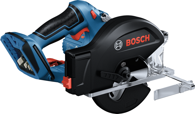 Bosch GKM 18V-50 metaalcirkelzaag, ergonomische handgreep.