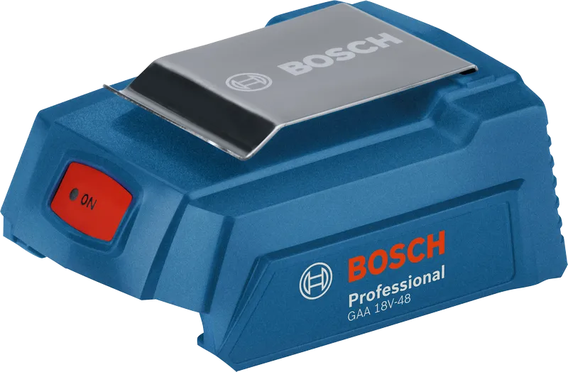 Bosch GAA 18V-48 lader met aan/uit-schakelaar.