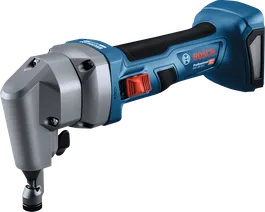 Bosch GNA 18V-16 E draadloze knabbelschaar voor het snijden van metaal.