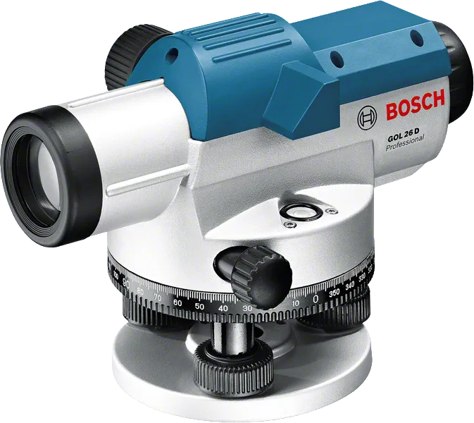 Bosch GOL 26 D optische waterpas met 26x vergroting.
