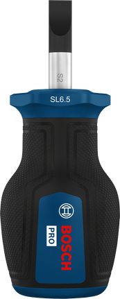 Bosch PRO Stubby Schroevendraaier SL 1,2 x 6,5 mm.