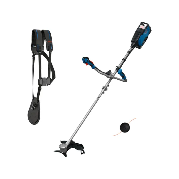 Bosch GFR18V-25 bosmaaier met harnas.