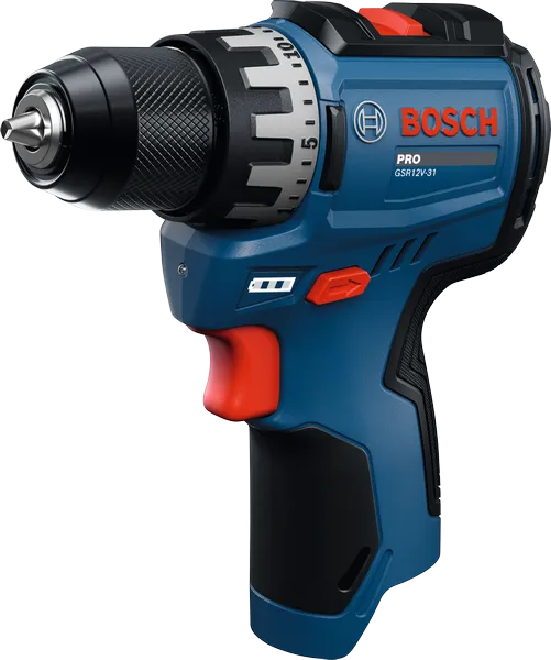 Bosch GSR12V-31 accuboormachine met compact ontwerp.