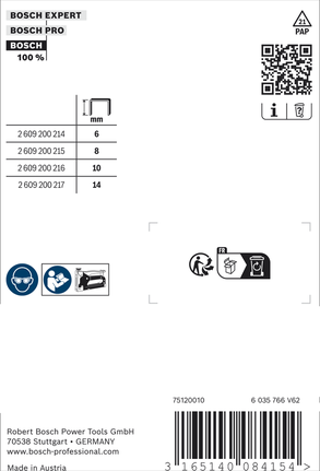 Bosch fijne draadnietjes type 53/8S voor nietmachines.