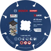 Bosch EXPERT Metaaldiamantslijpschijf X-LOCK 115 mm.