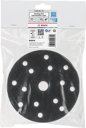 Bosch 150 mm tussenlaag schuurpad voor schuurmachines.
