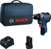 Bosch GSR 12V-35 accuboormachine set met accu en lader.