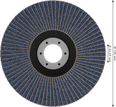Bosch PRO X571 lamellenschijf 125 mm G80, gehoekt voor slijpen.