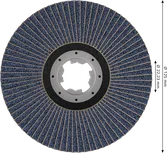 Bosch PRO X571 lamellenschijf, hoek 125 mm, G80 X-Lock.