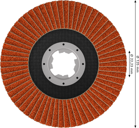 Bosch EXPERT X782 lamellenschijf, hoek 125 mm, G40 X-LOCK.