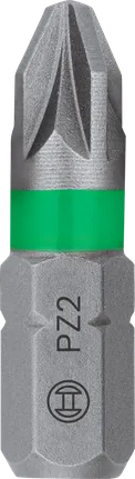 Bosch extra harde PZ2 schroevendraaierbit, 25 mm lengte.