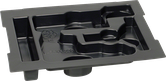 Bosch L-Boxx 238 inlay voor het opbergen van gereedschap en accessoires.