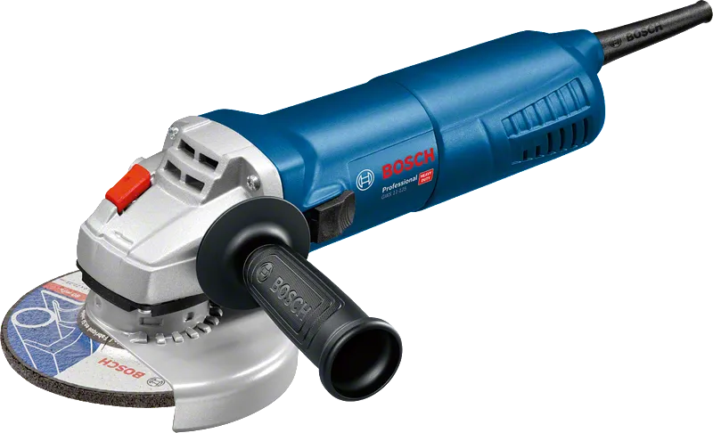 Bosch GWS 11-125 haakse slijper met ergonomische handgreep.