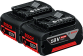 Батериен пакет Bosch 2 x GBA 18V 4.0Ah за инструменти.