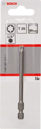 Бит за отвертка Bosch T25 89 мм за винтове Torx.