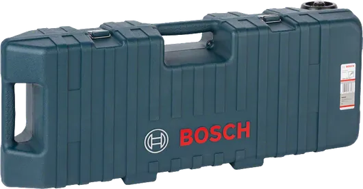 Пластмасов куфар за инструменти Bosch с дръжка за съхранение на аксесоари.