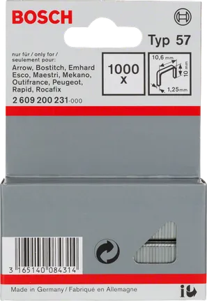 Скоби Bosch Typ 57 10,6 мм 1000x.