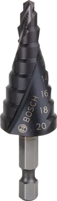 Стъпаловидно свредло Bosch HSS-AlTiN 4-20 мм.