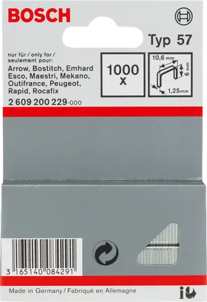 Скоби Bosch Typ 57 10,6 мм.