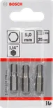 Шестоъгълни битове за отвертка Bosch 5 мм 25 мм, пакет от 3.