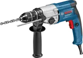 Бормашина Bosch GBM 13-2 RE със странична дръжка и дълбокомер.