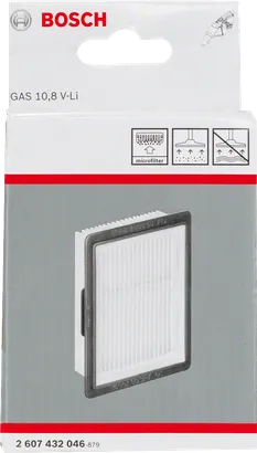 Филтър Bosch с мехове за GAS 10,8 V-LI.