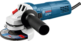 Ъглошлайф Bosch GWS 750 с ергономична странична дръжка.