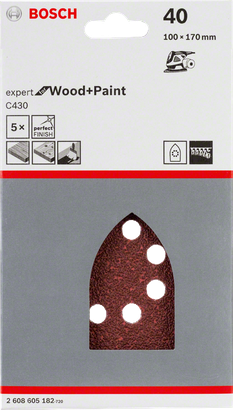 Комплект шкурки Bosch C430, 5 части.