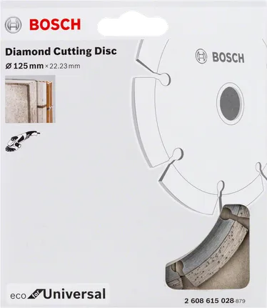 Универсален диамантен режещ диск Bosch 125 мм.