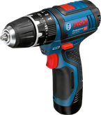Акумулаторна комбинирана бормашина Bosch GSB 12V-15 за универсално завинтване.